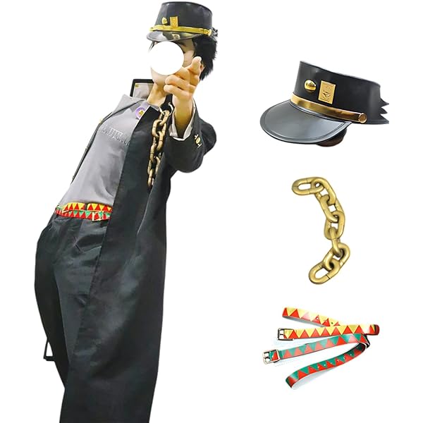 Amazon.co.jp: [UD] ジョジョの奇妙冒 空条承太郎 コスプレ衣装+帽 風